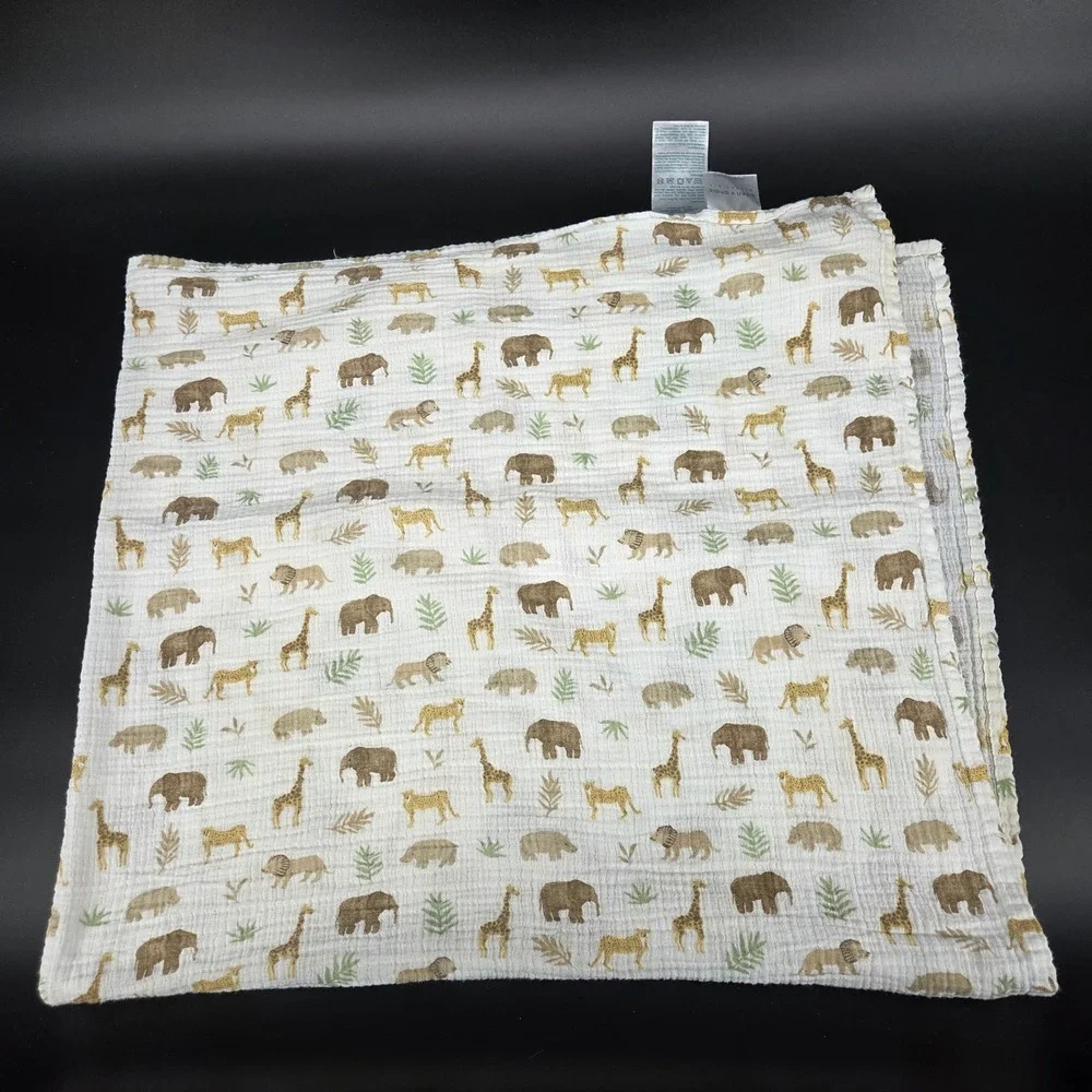 Aden Anais Tanzania Jungle Safari Animal Muslin Swaddle Blanket Baby Toddler